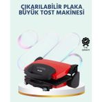 Datatek 2000W Tost ve Izgara Makinesi – Granite/teflon Plaka Seçenekli