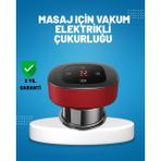 Datatek Elektrikli Vakumlu Çukurluk Masaj Aleti Isıtmalı ve Kırmızı Işıklı Terapi Seti - Lisinya
