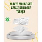 Datatek Kablosuz Klavye ve Mouse Seti - Ergonomik Tasarım, Sessiz Kullanım, Geniş Uyumluluk