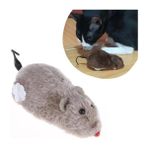 Datatek Kurmalı Kedi Eğitim Oyuncağı Tüylü Peluş Fare Yakalama Interaktif Sevimli Eğlenceli Oyuncak