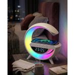 Datatek Rgb Işıklı Kablosuz Şarjlı Bluetooth Hoparlör Saat ve Alarm Özellikli
