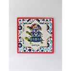 Datça Temalı Polyester Kabartmalı Kaplumbağa Desen Magnet 7 X 7 Cm – Dekoratif Hediyelik Buzdolabı Süsü (Kod:1192)
