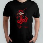 Date A Live Kurumi Tokisaki %100 Pamuklu Bisiklet Yaka T-Shirt Model 1 - Siyah - XL