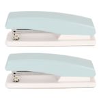 DAUZ Küçük Zımba, Yüksek Kararlılık Verimli İşgücü Tasarrufu 20 Sayfa Kapasiteli Okul Için Masaüstü Zımba Makinesi (BLUE)