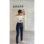 Daves Arka Detay Lastikli Lacivert Havuç Kesim Kumaş Pantolon