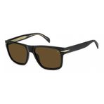 David Beckham Erkek DB 7150/S Polarize Olmayan Güneş Gözlüğü, Siyah, 57 mm
