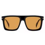 David Beckham Unisex Güneş Gözlüğü - Siyah Havana Kemik Çerçeve Turuncu Cam %100 Uv Koruma 7134/S Wr7