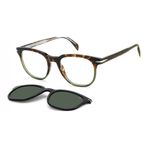 David Beckham Unisex güneş gözlüğü, Yeşil (Havana Green), 51