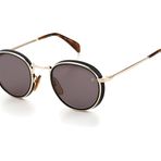 David Beckham Unisex güneş gözlükleri, 2m2/Ir Black Gold, 49