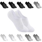 David Benjamin Unisex 10’lu Premium Kutulu Pamuk Sneaker Çorap Patik Çorap - Nefes Alabilen, Kaymaz, Dikişsiz - Kadın & Erkek için Yumuşak, Kısa Çorap, Spor Çorabı - Yürüyüş, Koşu için (Mix, 47-50)