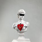 Davıd Eye Of Heart Pop Art Dekoratif Roma Yunan Heykelleri