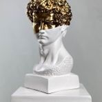 Davıd Golden Crown Pop Art Dekoratif Roma Yunan Heykelleri