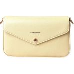 David Jones Kadın Zarf Kapaklı Portföy Omuz Çantası CM6120-6 - Sarı