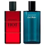 Davidoff Cool Water EDT 125 ml + Hot Water EDT 110 ml Erkek Parfüm Seti