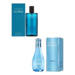 Davidoff Cool Water Edt Erkek Parfum 125Ml + Cool Water Women Edt 100Ml 2Li Parfum Seti