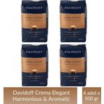Davidoff Crema Elegant Çekirdek Kahve 500 gr x 4 Adet