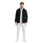 Davix Erkek Siyah İlkbahar Over Jacket İnce Ceket%100 Linen Keten Yeni Sezon Siyah 58