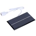 DAWH Solar Şarj Modülü, 1W 6V Kurulumu Kolay Güneş Paneli Su Pompaları için Diy Projeleri Lambaları