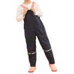 DAWILS Çocuk Polar Astarlı Yağmur Pantolonu Unisex Pantolonu Kız Çocuk Su Geçirmez Yağmur Kar Pantolonu Çocuk PU Çamur Pantolonu Yağmurluk Bebek Tulum Pantolonu Lacivert Pembe 5 Yaş