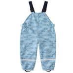 DAWILS Çocuk Yağmur Pantolonu Unisex Geçirmez Genel Pantolon Araba Yağmur Pantolonu Erkek Çocuk Salopet Pantolonu ve Kız Çocuk Çamur Pantolonu Yağmurluk 3 Yaş