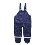 DAWILS Çocuk Yağmur Pantolonu Unisex Geçirmez Genel Pantolon Yıldız Yağmur Pantolonu Erkek Çocuk Salopet Pantolonu ve Kız Çocuk Çamur Pantolonu Yağmurluk 12 Ay