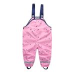 DAWILS Çocuk Yağmur Pantolonu Unisex Geçirmez Genel Pantolon Yıldız Yağmur Pantolonu Erkek Çocuk Salopet Pantolonu ve Kız Çocuk Çamur Pantolonu Yağmurluk 3 Yaş