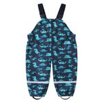 DAWILS Çocuk Yağmur Pantolonu Unisex Su Geçirmez Genel Pantolon Çocuk Dinozor Yağmur Pantolonu Kız Salopet Pantolonu ve Erkek Çamur Pantolonu Yağmurluk 6 Yaş