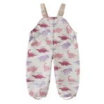 DAWILS Çocuk Yağmur Pantolonu Unisex Su Geçirmez Genel Pantolon Çocuk Dinozor Yağmur Pantolonu Kız Salopet Pantolonu ve Erkek Çamur Pantolonu Yağmurluk 7 Yaş