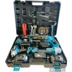 Dawreek 4'lü Set MK350 (13 mm Çelik Mandren Somun Sıkma Şarjlı Spral Şarjlı Hilti)