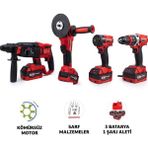 Dawreek Dörtlü Set MW350R (13MM Çelik Mandren 350NM Somun Sıkma Ş.spral Ş.hilti) - AKÜLÜ VİDALAMA