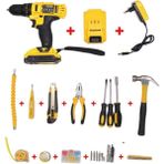 Dawreek With Hummer Function 24V 5AH Darbeli 37 Parça Çekiçli Full Setli Şarjlı Matkap Vidalama