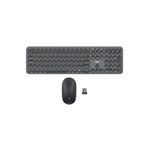 Daxi MK250 Elegance Combo Sessiz 2.4GHz Kablosuz Türkçe Q Klavye Mouse Seti (Grafit Gri)