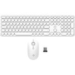 Daxi MK250 Elegance Sessiz 2.4ghz Kablosuz Türkçe Q Klavye Mouse Seti - Beyaz