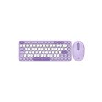 Daxi MK350 Creator Pro Combo Sessiz 3 Kanallı Bluetooth + 2.4G Wireless Türkçe Q Klavye Mouse Seti (Lila)
