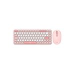 Daxi MK350 Creator Pro Combo Sessiz 3 Kanallı Bluetooth + 2.4G Wireless Türkçe Q Klavye Mouse Seti (Pembe)