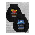 Daxia SEVGİLİ KOMBİN McQueen Sally Sırt Baskılı Sevgili Çift Kombini Kapüşonlu Sweatshirt 2 li TakIM