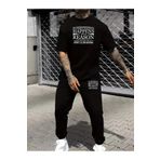 DAXİS Sportwear Company ERKEK Baskılı Eşofman Takımı Tişört Jogger Eşofman Altı - Alt Üst Takım
