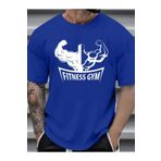 DAXİS Sportwear Company ERKEK Bisiklet Yaka Rahat Kesim GYM Baskılı Tişört
