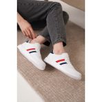 Daxors D163 Günlük Ortopedik Kadın Sneaker Spor Ayakkabı - Kırmızı