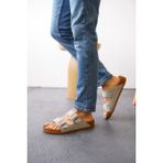 Daxtors Arizona Günlük Ortopedik Unisex Çift Tokalı Terlik - Buz