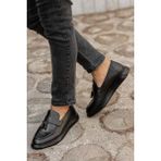 Daxtors D0230 Ortopedik Erkek Klasik Siyah Ayakkabı Mikrofiber Taban İle Konforlu Kullanım