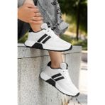 Daxtors Lolita Günlük Ortopedik Kadın Sneaker Spor Ayakkabı - Beyaz