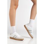 Daxtors Sanbo Günlük Ortopedik Kadın Sneaker Spor Ayakkabı - Füme