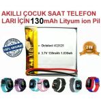 Day 130 Mah Twox Q90 Akilli Cocuk Saat Telefon Batarya - Pil 3.7V 130Mah 582728 Pil