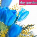 Day 25 Adet Mavı Renk Lale Cıcegı Tohumu + 10 Adet Hedıye Karısık Gul Cıcek Tohumu