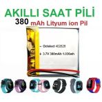 Day 380 Mah Twox Q50 Akilli Cocuk Saat Telefon Batarya - Pil 3.7V 582728 Pil