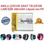 Day 450 Mah Twox Q50 Akilli Cocuk Saat Telefon Batarya - Pil 3.7V 450Mah 582728 Pil