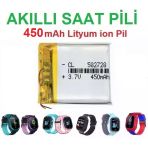 Day 450 Mah Twox Q50 Akilli Cocuk Saat Telefon Batarya - Pil 3.7V 582728 Pil