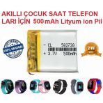 Day 500 Mah Twox Q12 Akilli Cocuk Saat Telefon Batarya - Pil 3.7V 500Mah 582728 Pil