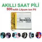 Day 500 Mah Twox Q19 Akilli Cocuk Saat Telefon Batarya - Pil 3.7V 582728 Pil